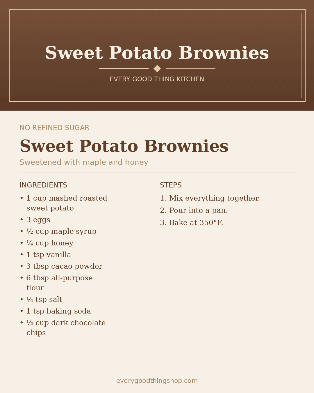 Sweet Potato Brownies
